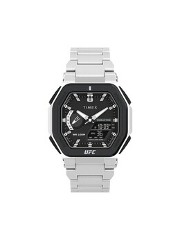 Часы UFC Colossus TW2V84600 Timex, черный/серебряный ufc colossus tw2v84600 | schwarz, silber