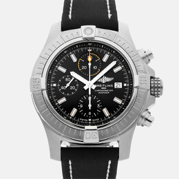 Breitling Avenger Chronograph Stainless Steel Black Dial Men's Watch 45mm
