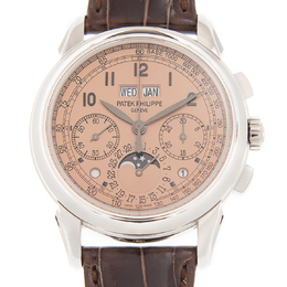 Pre-owned Patek Philippe Grand Complications Chronograph 5270P-001 Mens Watch - Salmon Dial