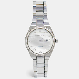 Concord Mariner Mother Of Pearl Diamond Stainless Steel Women's Wristwatch 320274