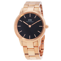 DW00100210, Iconic Link, Quartz Black Dial
