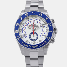 Rolex Yacht-Master II 116680 White Stainless Steel Automatic Men's Watch - 44 mm