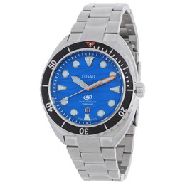 Fossil Breaker Quartz Blue Dial Mens Watch FS6064