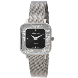 Mathey-Tissot Gemina Quartz Diamond Black Dial Ladies Watch d984san