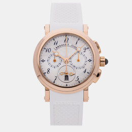 Breguet Marine Chronograph 8827BR/52/586 Automatic Rose Gold Mother of Pearl Dial Women's Wristwatch 34.6mm 1140784