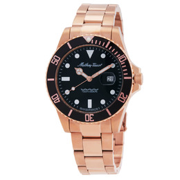 Mathey-Tissot Mathy Vintage Quartz 42mm Black Dial Mens Watch h9010prn