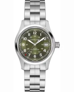 Hamilton Khaki Field Auto 38MM Green Dial Stainless Steel Men's Watch h70455160