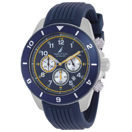 NAPNOS402 Nautica One Chronograph Mens Watch, Blue Dial