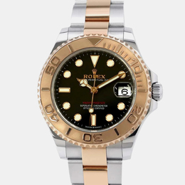 Rolex Black 18k Rose Gold Stainless Steel Yacht-Master, Model 268621 (Reference: 1143768)
