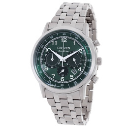 Citizen Eco-Drive Chronograph Green Dial Mens Watch ca4630-53x
