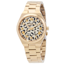Michael Kors Lennox Quartz Ladies Watch mk7500 Gold-tone stainless steel case and bracelet
