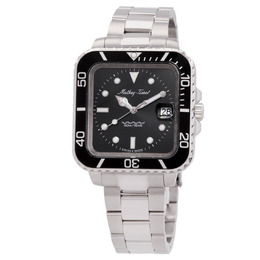 Mathey-Tissot Mathy Vintage Square Quartz Black Dial Mens Watch h902qan