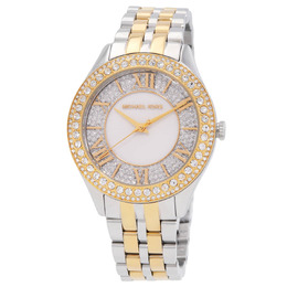 Michael Kors Harlowe Quartz Crystal Silver Dial Ladies Watch MK4811
