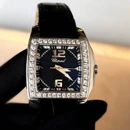 Chopard Customised Diamond Stainless Steel Two O Ten 128464-3006 Quartz Women's Wristwatch 29 mm 1143657