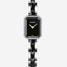 Chanel Black Diamond Stainless Steel Premiere H2163 Quartz Women's Watch 15 mm
