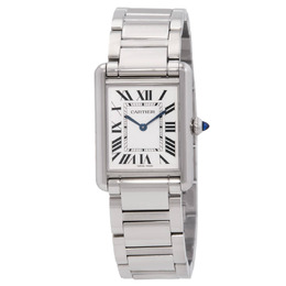 Cartier Tank Must Solarbeat Large Model WSTA0092 Silver-tone Stainless Steel