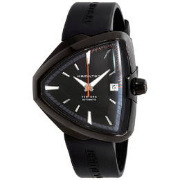Pre-owned Hamilton Ventura Elvis80 Auto Automatic Black Dial Mens Watch h24585331