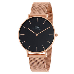 Daniel Wellington Petite Melrose 36 Quartz Black Dial Ladies Watch dw00100303