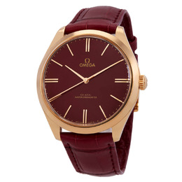 Omega 125th Anniversary Edition De Ville Tresor Automatic Red Dial Watch 435.53.40.21.11.001