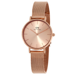 Daniel Wellington Petite Unitone Quartz Rose Gold Dial Ladies Watch DW00100471