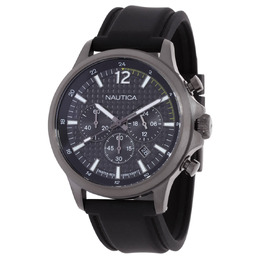 Nautica Nct Blue Ocean Chronograph Quartz Black Dial Mens Watch - NAPBOF405 Japan Movt, Sport Style