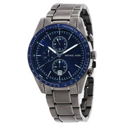 Michael Kors Warren Chronograph Quartz Blue Dial Mens Watch MK9111