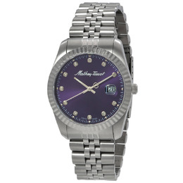 Mathey-Tissot Mathy II Quartz Purple Dial Ladies Watch h710apu