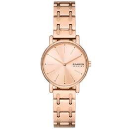 Женские часы Skagen Signatur Lille с циферблатом из розового золота 7766783590460 | rose gold