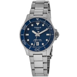 Часы-унисекс Tissot Seastar 1000 с синим циферблатом и стальным корпусом 7853089488956 | blue