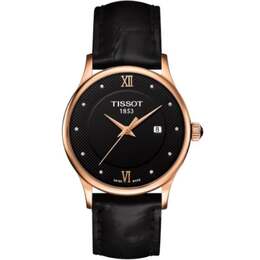 Женские часы Tissot T-Gold с черным циферблатом 7906378776636 | black