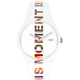 Swatch Мужские оригинальные часы Swatch Art Peace Hotel Time's Magic с белым циферблатом 7766786342972 | white