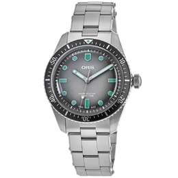 Oris Divers Sixty-Five Автоматические мужские часы из стали с серым циферблатом 01 733 7707 4053-07 8 20 18, серый 7866998980668 | grey