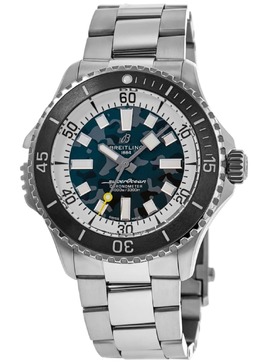 Мужские часы Breitling Superocean Automatic 46 Super Diver с серым циферблатом и титаном E10379351B1E1, серый 7838334255164 | grey