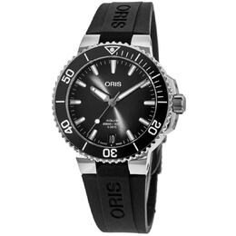 Oris Aquis Aquispro Date Calibre 400 черный циферблат каучуковый ремешок мужские часы 01 400 7769 4154-07 4 22 74FC 7867013333052 | black