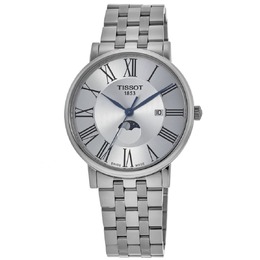 Мужские часы Tissot Carson Premium с серебристым циферблатом и стальным корпусом T122.423.11.033.00, серебряный 7921144594492 | silver