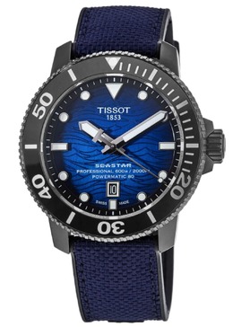 Tissot Seastar 2000 Professional Automatic Мужские часы с синим циферблатом и резиновым ремешком T120.607.37.041.00 7838299750460 | blue