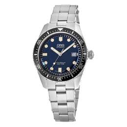 Часы Oris Divers Sixty-Five из нержавеющей стали с синим циферблатом, унисекс 01 733 7747 4055-07 8 17 18 7876909793340 | blue