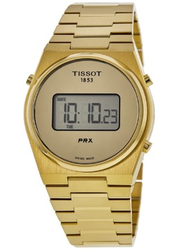 Tissot PRX Digital 35 мм кварцевые часы унисекс из желтого золота с циферблатом из стали T137.263.33.020.00 7838300012604 | digital