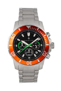 Часы с хронографом Dive Chrono 500 Nautis, оранжевый 7859361251388 | orange