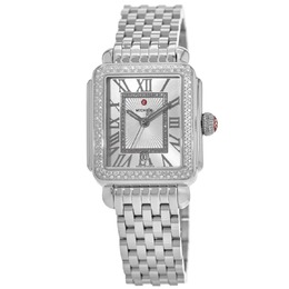 Женские часы Michele Deco Madison Diamond из нержавеющей стали MWW06T000163, серебряный 7854441103420 | silver