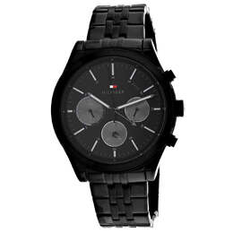 Мужские часы Tommy Hilfiger с черным циферблатом 7908495294524 | black