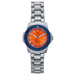 Часы Cortez Automatic Bracelet Watch с датой - оранжевый/темно-синий Nautis 7859362103356 | orange