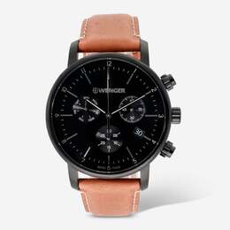 Часы Wenger Swiss Army мужские 01.1743.115 Urban Classic Chronograph с черным циферблатом 44 мм 7762859720764 | black