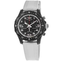 Breitling Endurance Pro 38 кварцевый хронограф черный циферблат Breitlight белый каучуковый ремешок унисекс часы X83310A71B1S1 7854449885244 | black