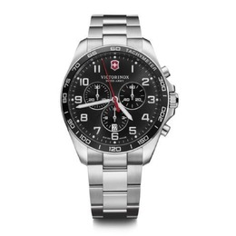 Victorinox Swiss Army Fieldforce Classic Chrono черные стальные часы мужские 241899 7876913233980 | black