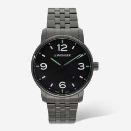 Часы Wenger Swiss Army мужские 01.1741.119 Urban Metropolitan с черным циферблатом 42 мм 7762865160252 | black