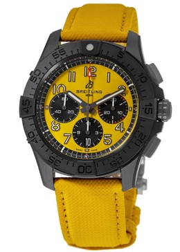 Breitling Avenger B01 Chronograph 44 Night Mission Automatic желтые циферблаты с кожаным ремешком мужские часы SB0147101I1X1 7838330978364 | yellow