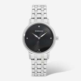 Часы Wenger Swiss Army Ladies 01.1721.105 Urban Donnissima с черным циферблатом 35 мм 7762865946684 | black