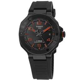 Tissot T-Race Powermatic 80 Автоматические мужские часы с черным циферблатом и силиконовым ремешком 7853085556796 | black