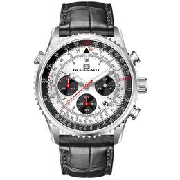 Мужские часы Oceanaut Flight с серебристым циферблатом, серебряный 7769026166844 | silver